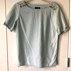 APC Light Chambray Top Small